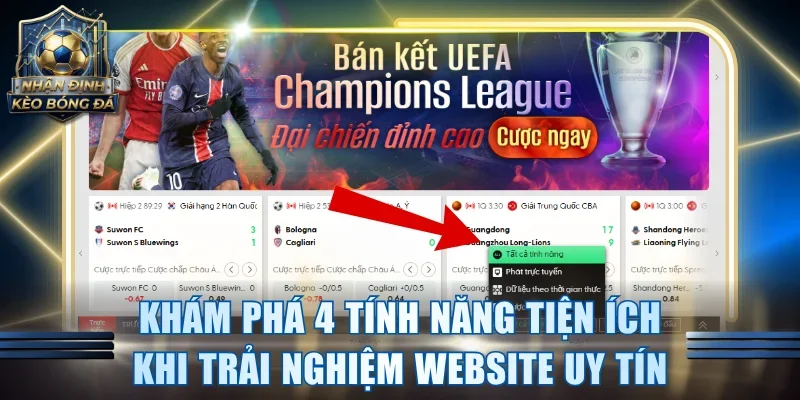 Khám phá 4 tính năng tiện ích khi trải nghiệm website uy tín